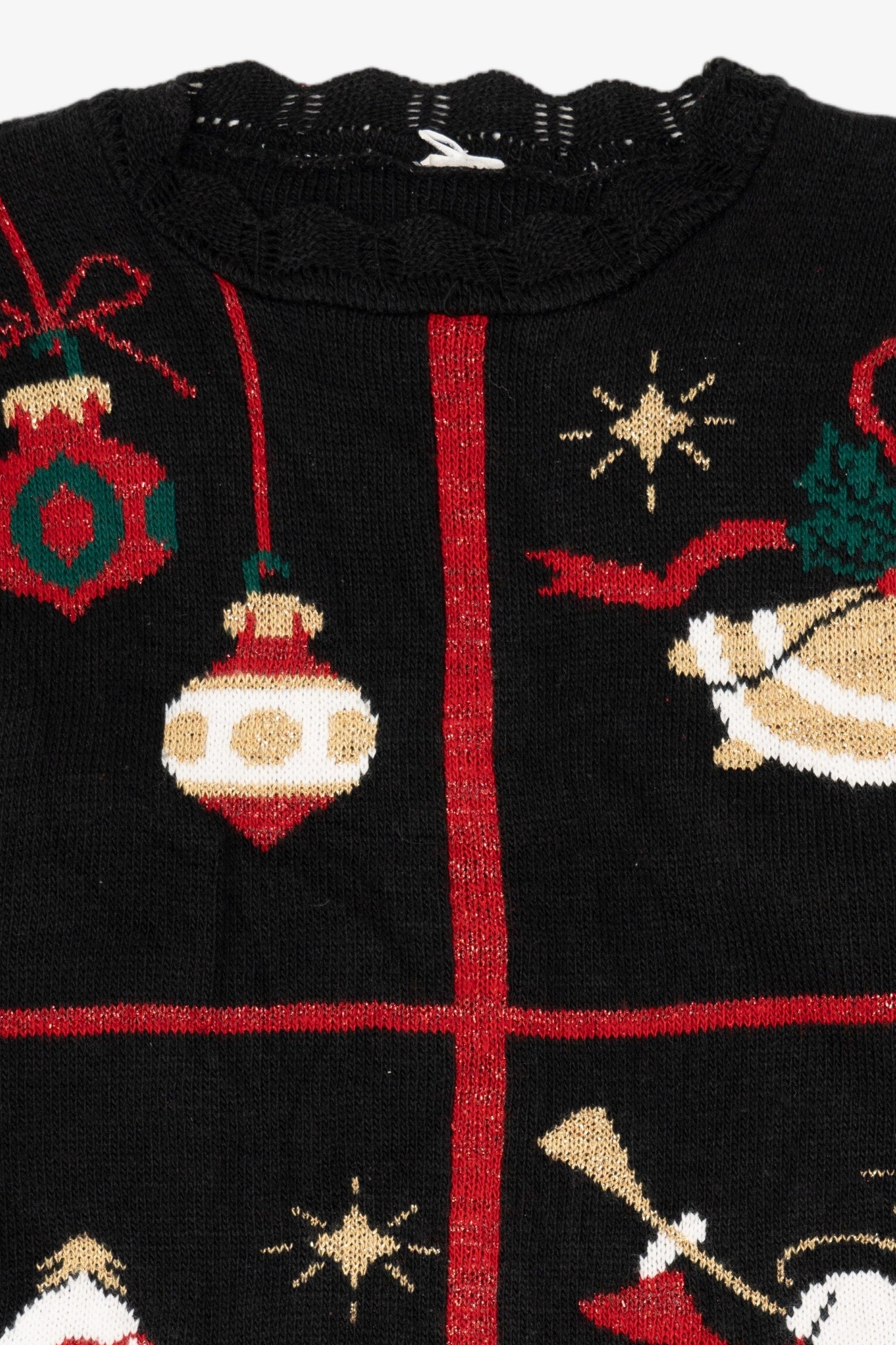 Vintage Black Ugly Christmas Pullover (1990s)