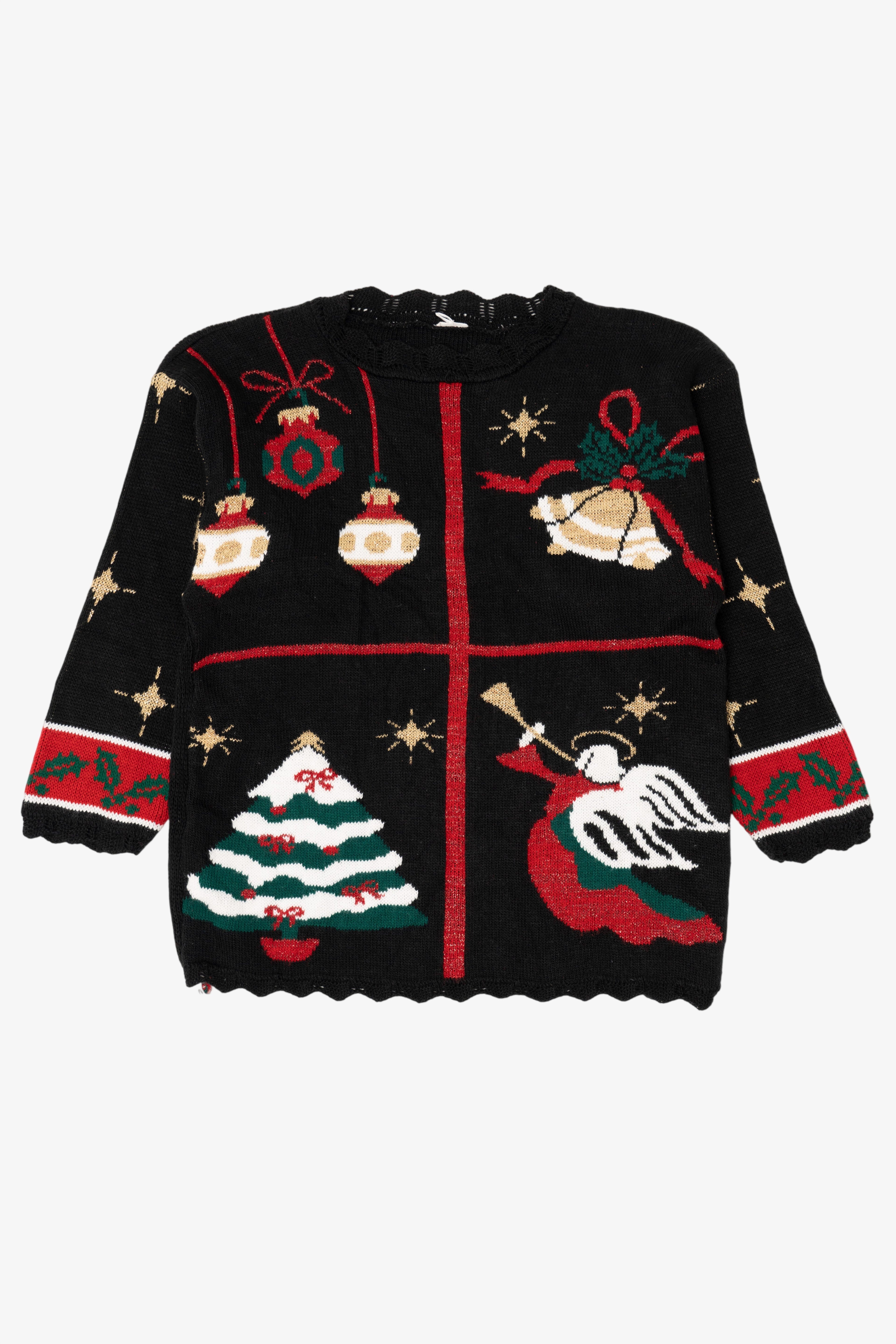 Vintage Black Ugly Christmas Pullover (1990s)