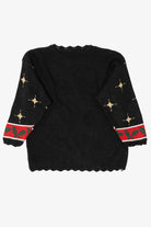 Vintage Black Ugly Christmas Pullover (1990s)