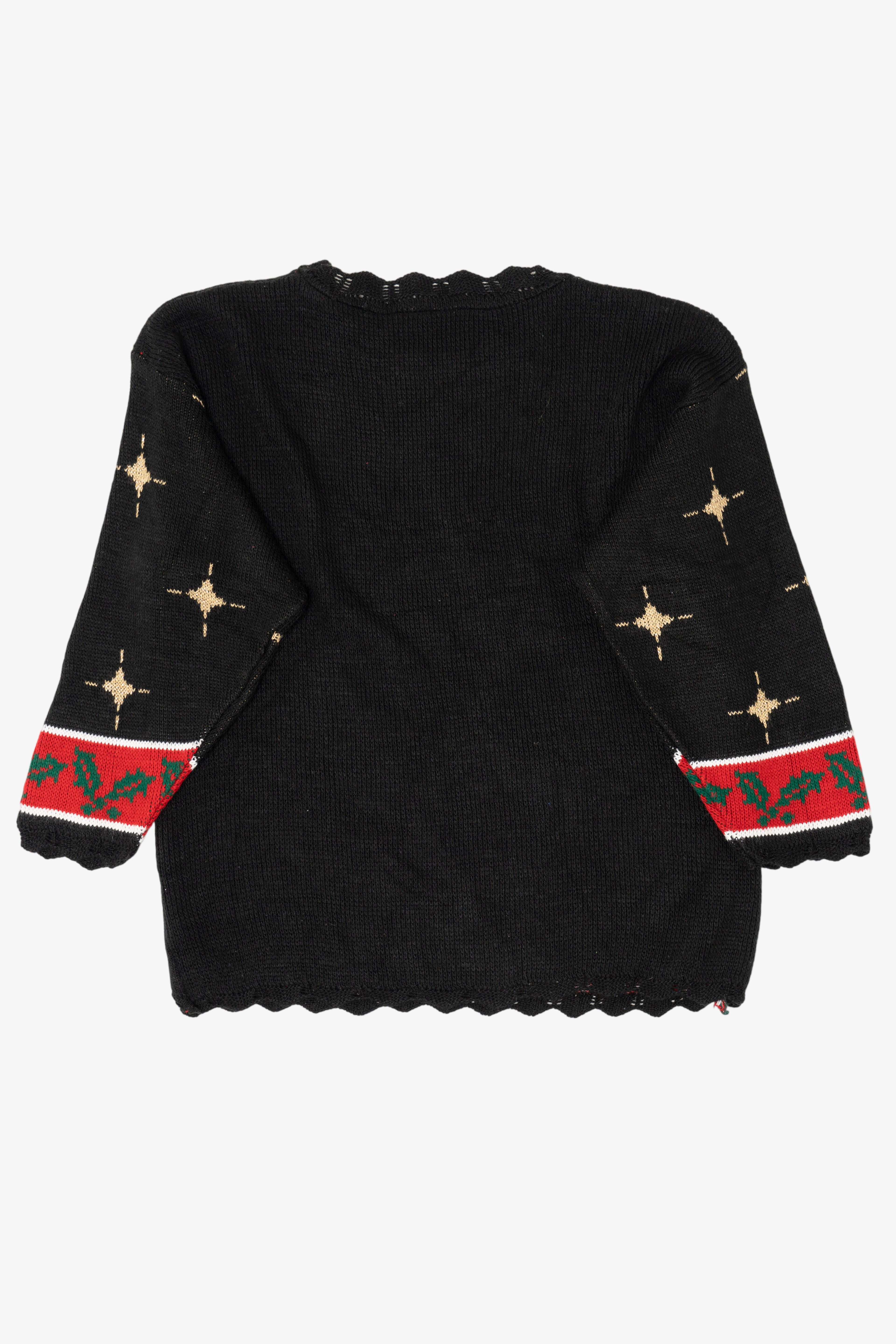 Vintage Black Ugly Christmas Pullover (1990s)