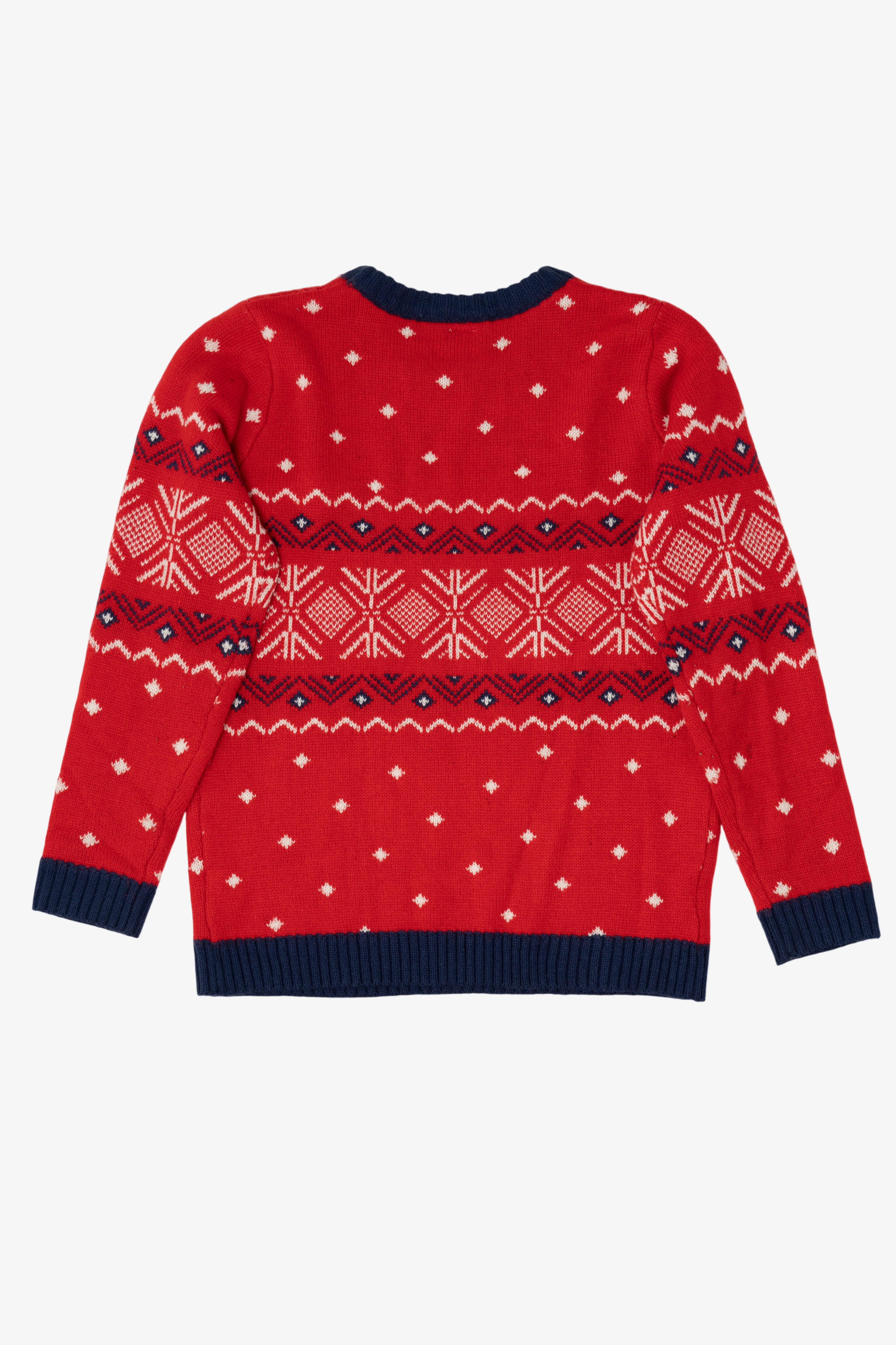 Holiday Time Cool Elves Snowboarding Ugly Christmas Pullover