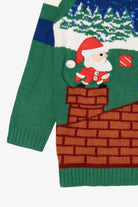 Kid Sized Holiday Time Santa Nintendo Platform Game Style Ugly Christmas Pullover