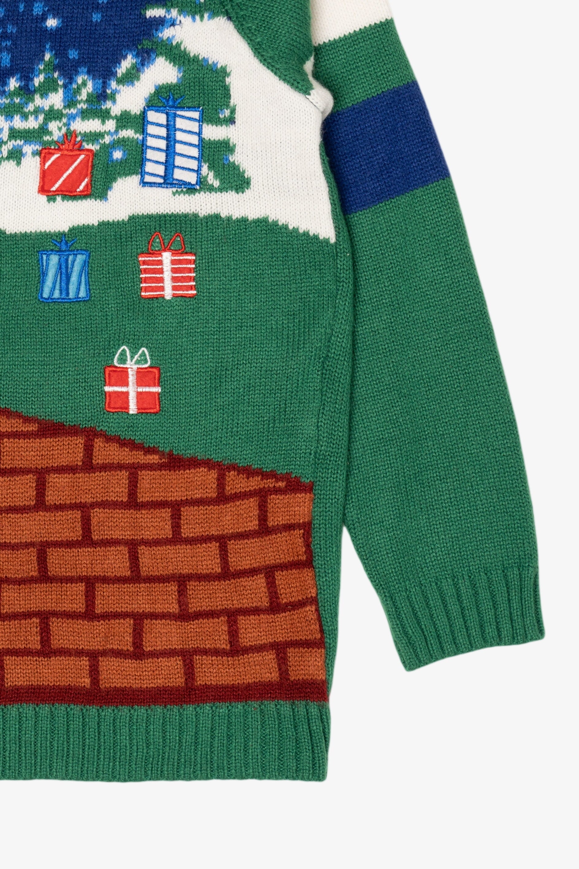 Kid Sized Holiday Time Santa Nintendo Platform Game Style Ugly Christmas Pullover