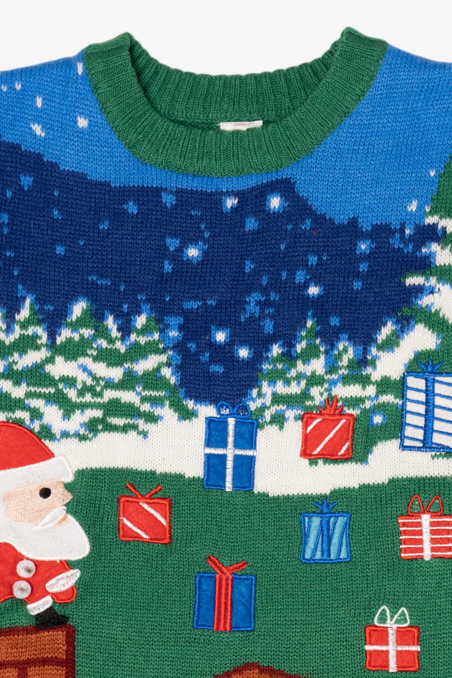 Kid Sized Holiday Time Santa Nintendo Platform Game Style Ugly Christmas Pullover