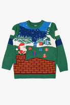 Kid Sized Holiday Time Santa Nintendo Platform Game Style Ugly Christmas Pullover