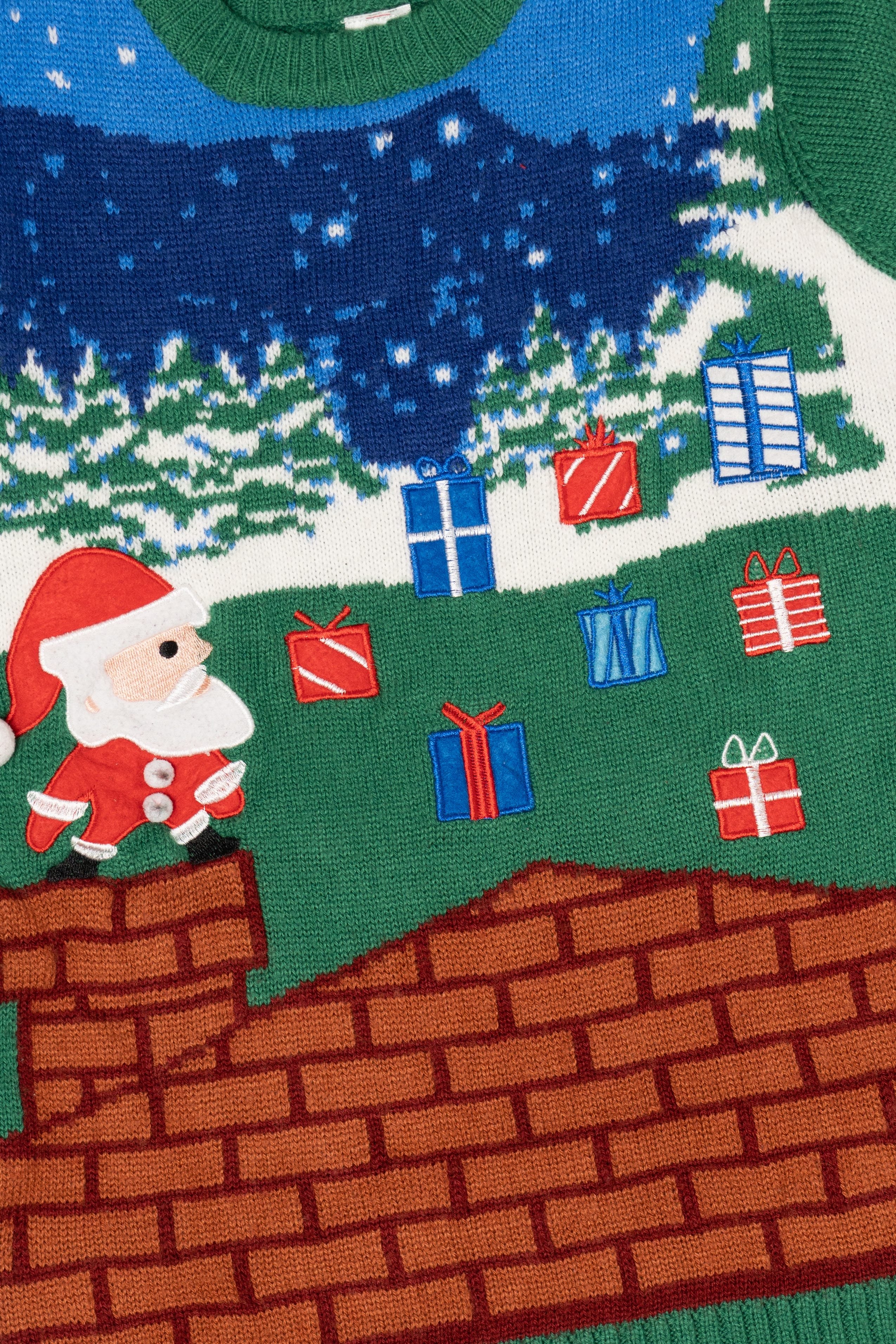 Kid Sized Holiday Time Santa Nintendo Platform Game Style Ugly Christmas Pullover
