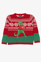 Kid Sized Christmas Sweater Dinosaur Ugly Christmas Pullover