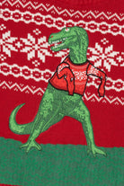 Kid Sized Christmas Sweater Dinosaur Ugly Christmas Pullover