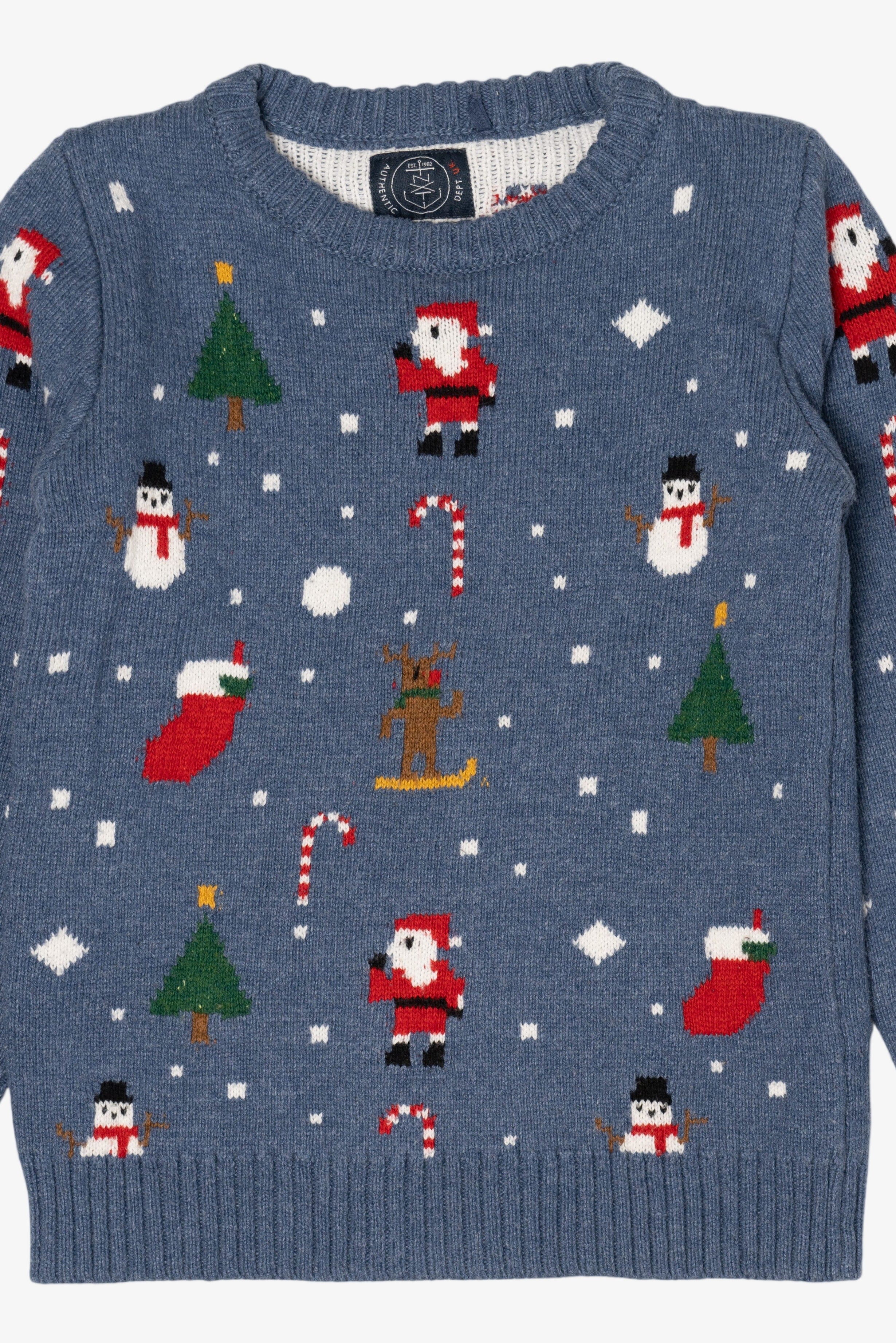 Kid Sized Pixel Game Santa Ugly Christmas Pullover