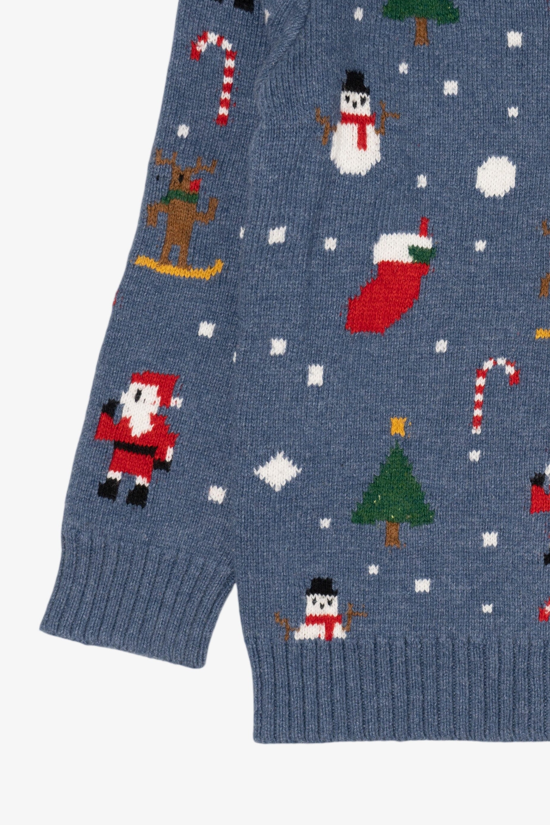 Kid Sized Pixel Game Santa Ugly Christmas Pullover