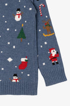Kid Sized Pixel Game Santa Ugly Christmas Pullover
