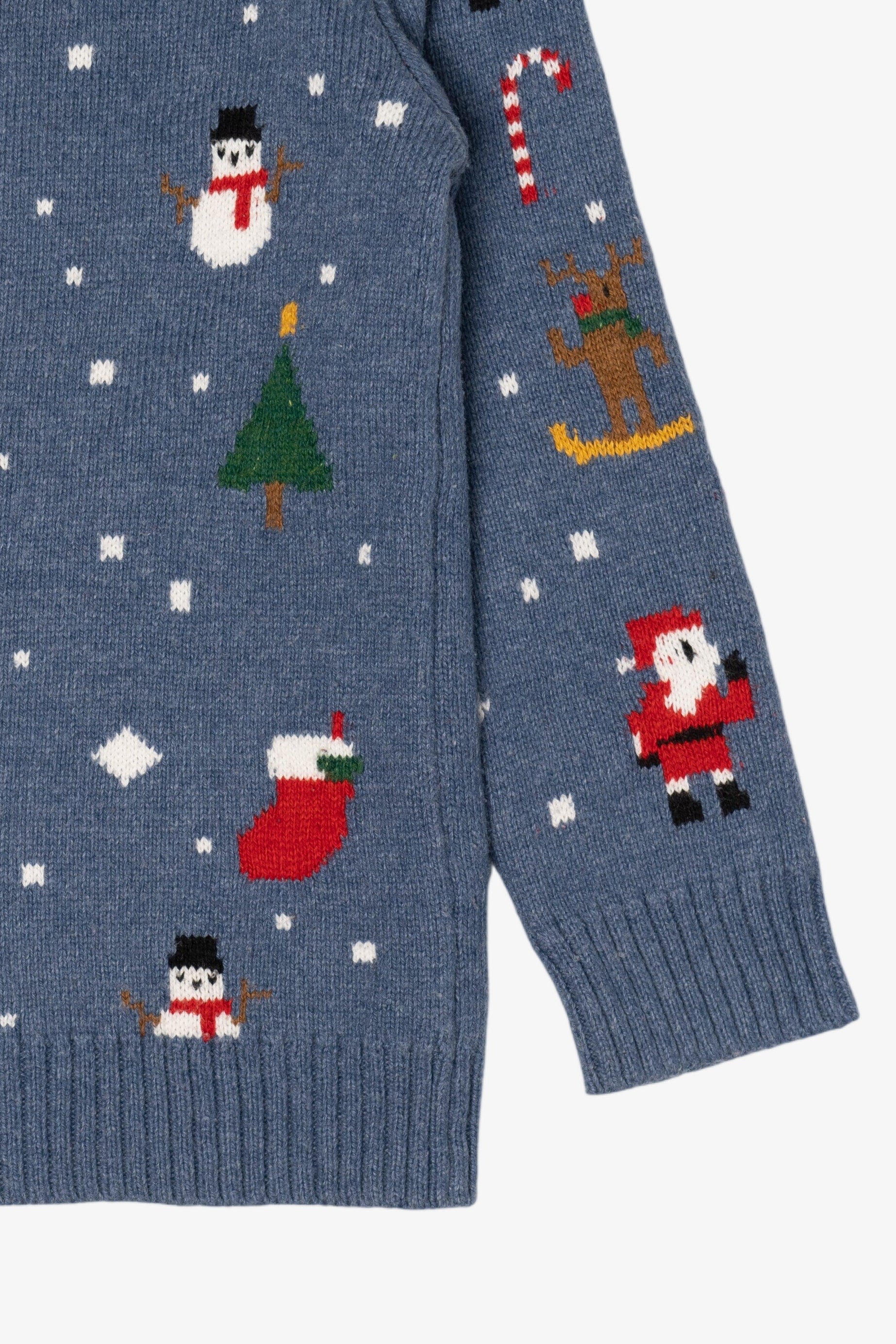 Kid Sized Pixel Game Santa Ugly Christmas Pullover