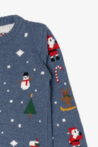 Kid Sized Pixel Game Santa Ugly Christmas Pullover