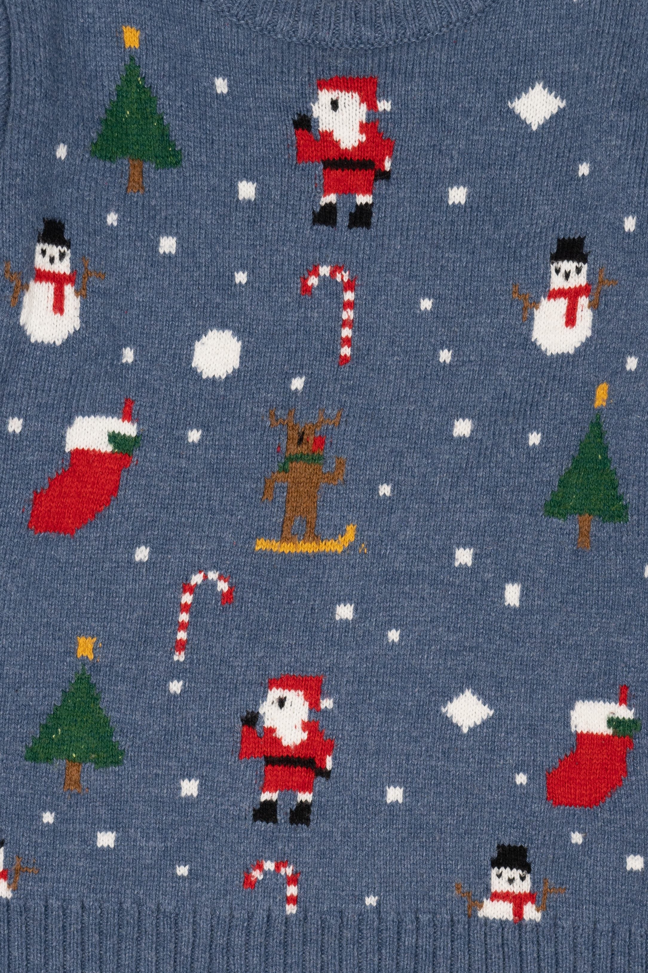 Kid Sized Pixel Game Santa Ugly Christmas Pullover
