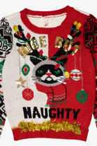 Kid Sized Grump Cat "Nice But Naughty" Christmas Pullover (2010s)