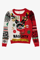 Kid Sized Grump Cat "Nice But Naughty" Christmas Pullover (2010s)