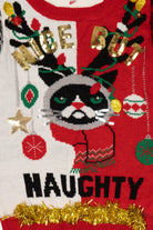 Kid Sized Grump Cat "Nice But Naughty" Christmas Pullover (2010s)