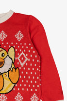 Kid Sized Santa Chick Ugly Christmas Pullover