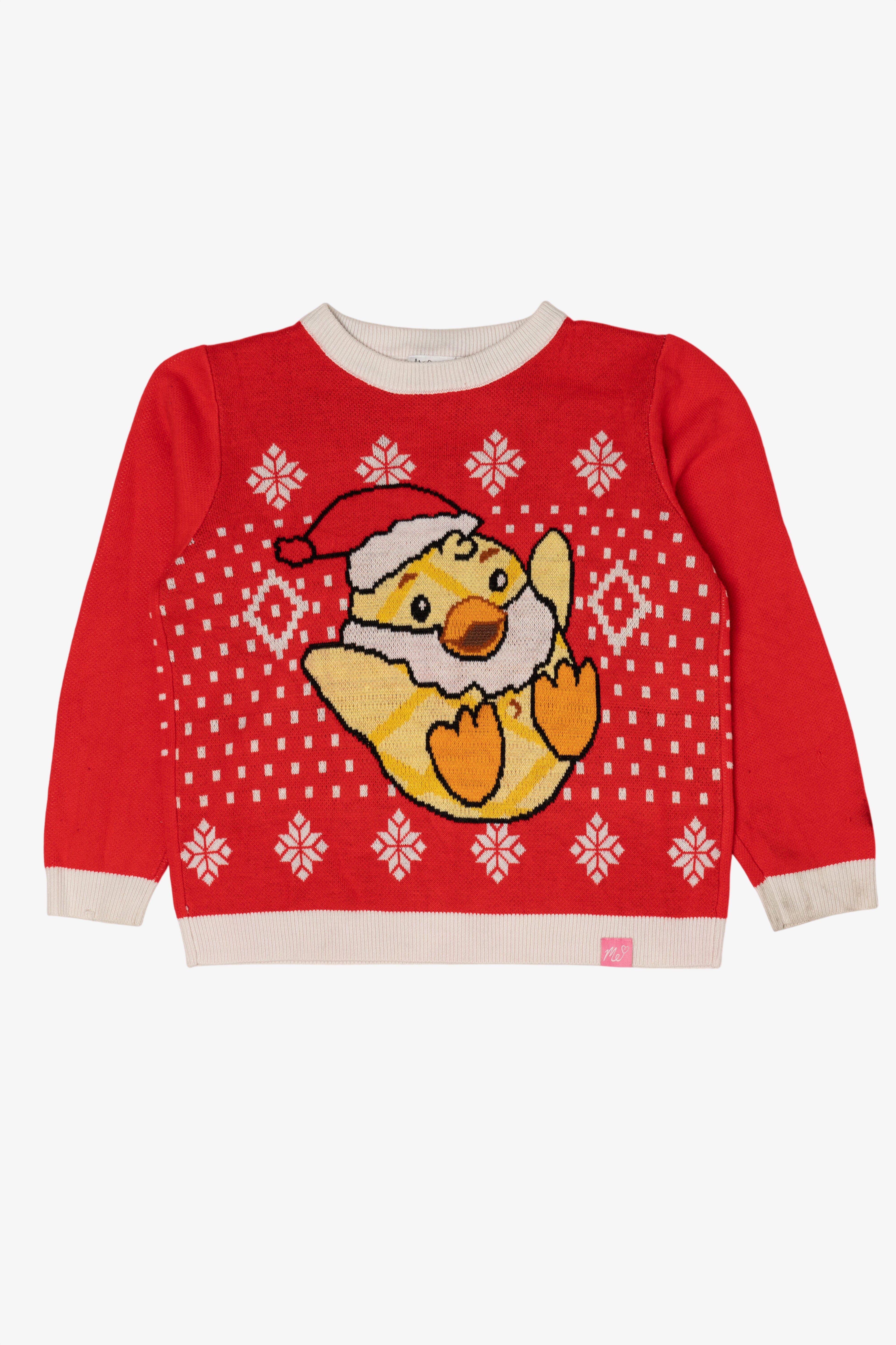 Kid Sized Santa Chick Ugly Christmas Pullover
