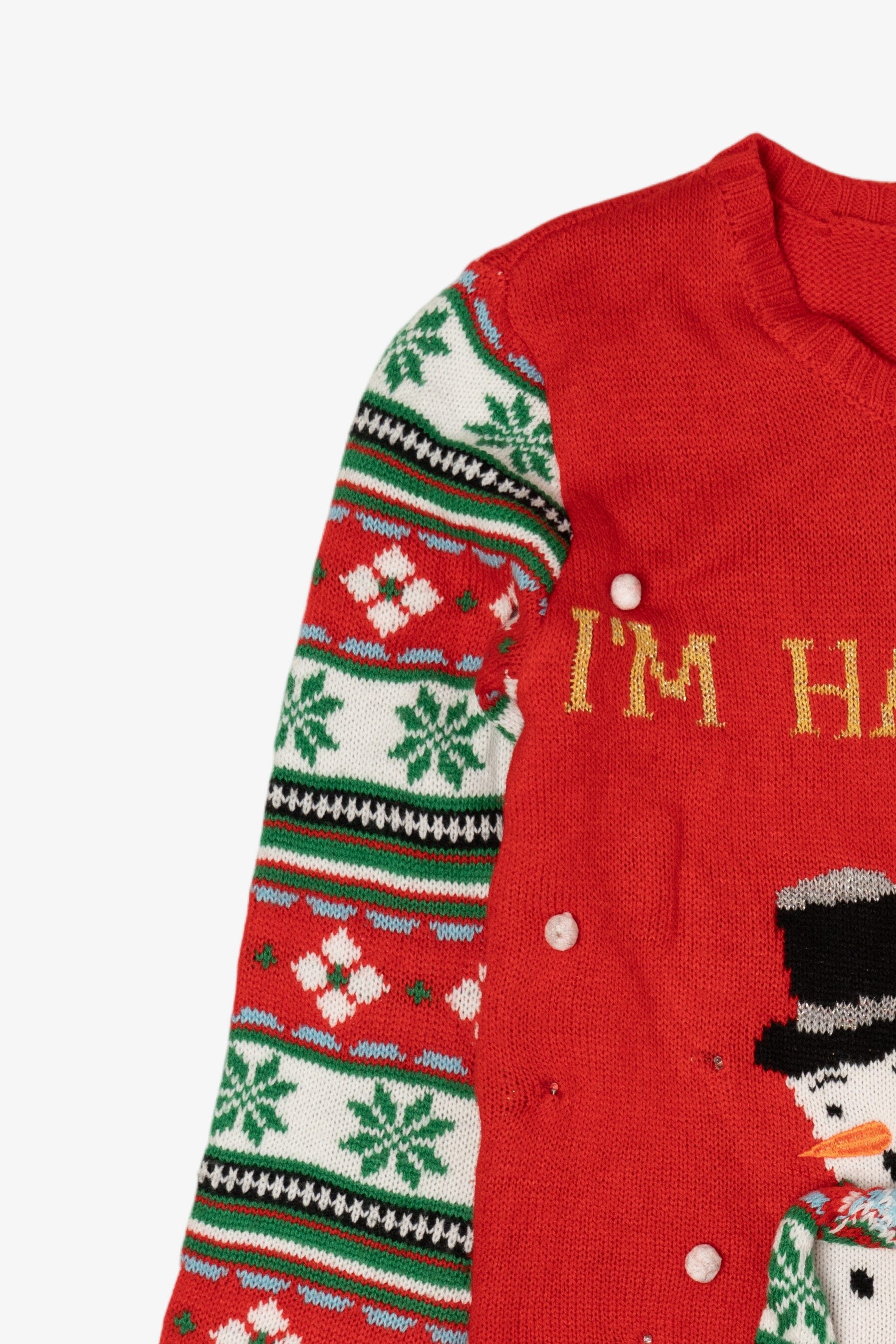 Kid Sized "I'm Having A Meltdown" Snowman Ugly Christmas Pullover