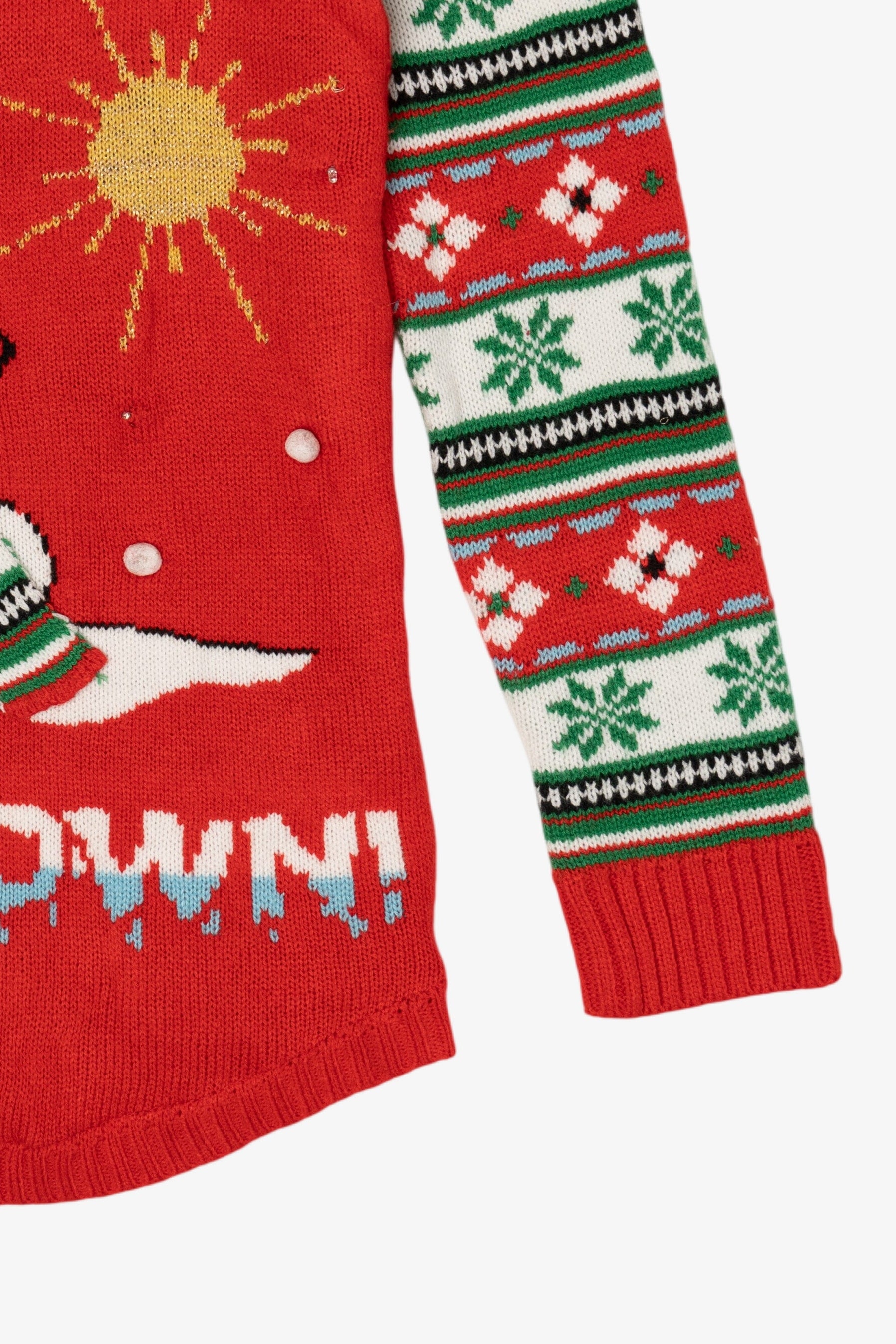 Kid Sized "I'm Having A Meltdown" Snowman Ugly Christmas Pullover