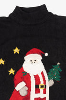 Vintage Black Southern Lady Santa Ugly Christmas Pullover (1990s)