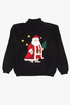 Vintage Black Southern Lady Santa Ugly Christmas Pullover (1990s)