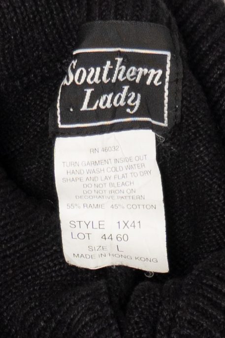 Vintage Black Southern Lady Santa Ugly Christmas Pullover (1990s)