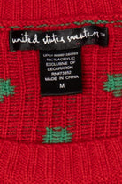 Red Christmas Penguin Ugly Christmas Pullover