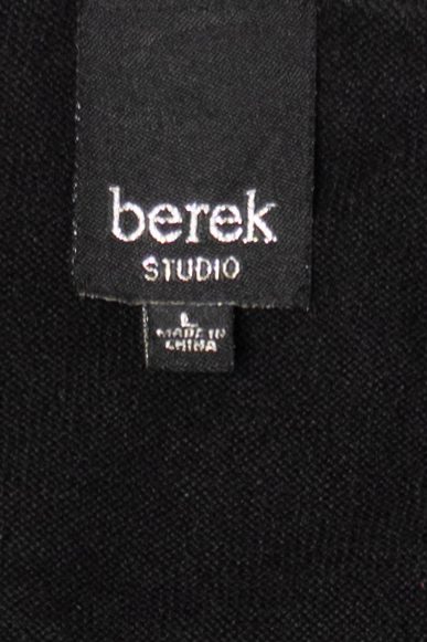 Vintage Black Berek Reindeer Ugly Christmas Pullover (1990s)