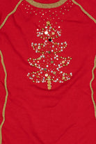 Vintage Red Quacker Factory Tree Ugly Christmas Pullover (2000s)