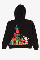 Vintage Santa With Presents Ugly Christmas Hooded Pullover (2000s)