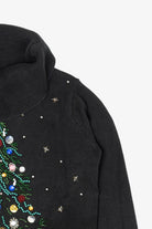 Vintage Black Victoria Jones Tree Ugly Christmas Pullover (1990s)