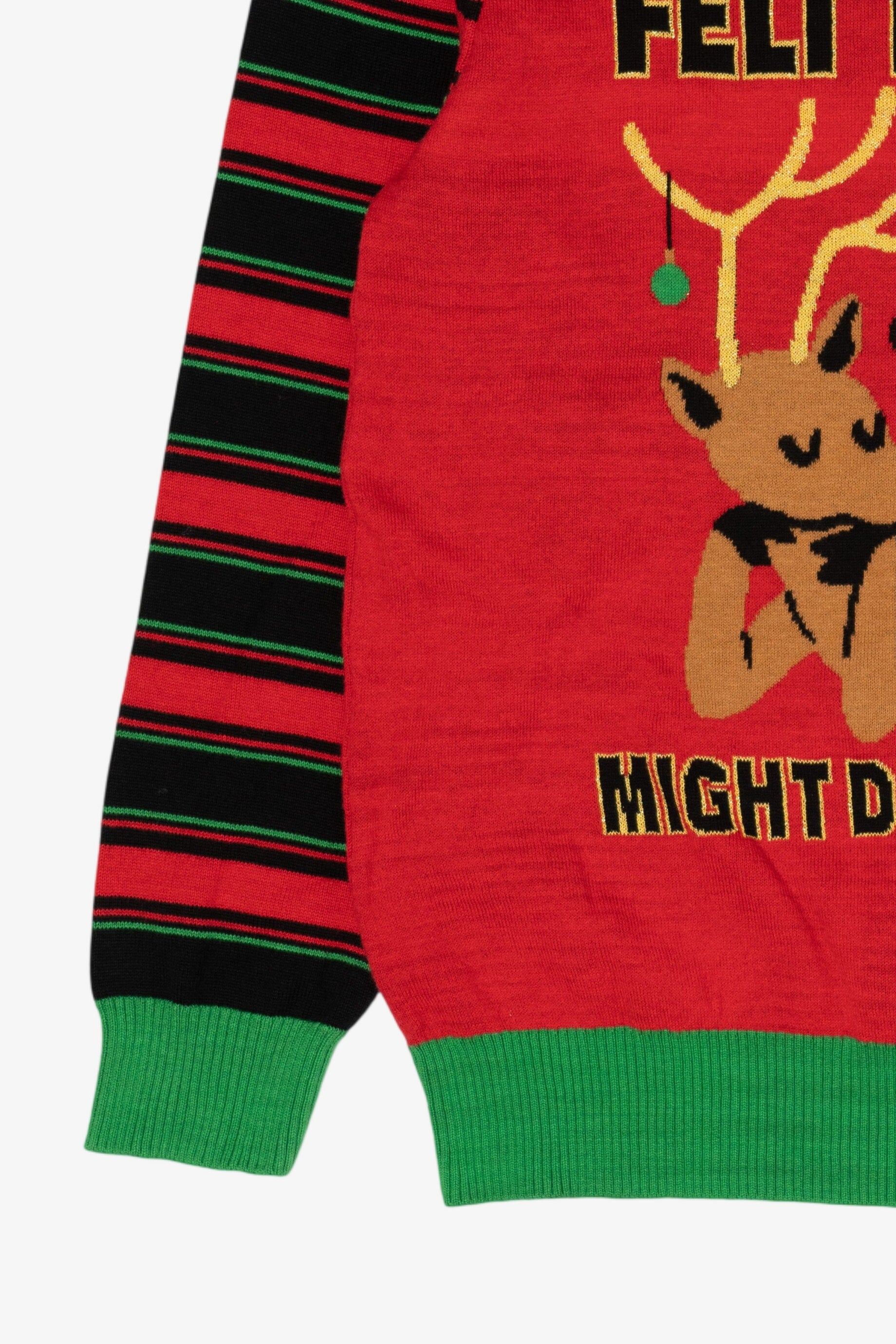 "Felt Festive... Might Delete Later" Ugly Christmas Pullover