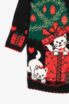 Vintage Black Nutcracker Cats Ugly Christmas Pullover (1980s)
