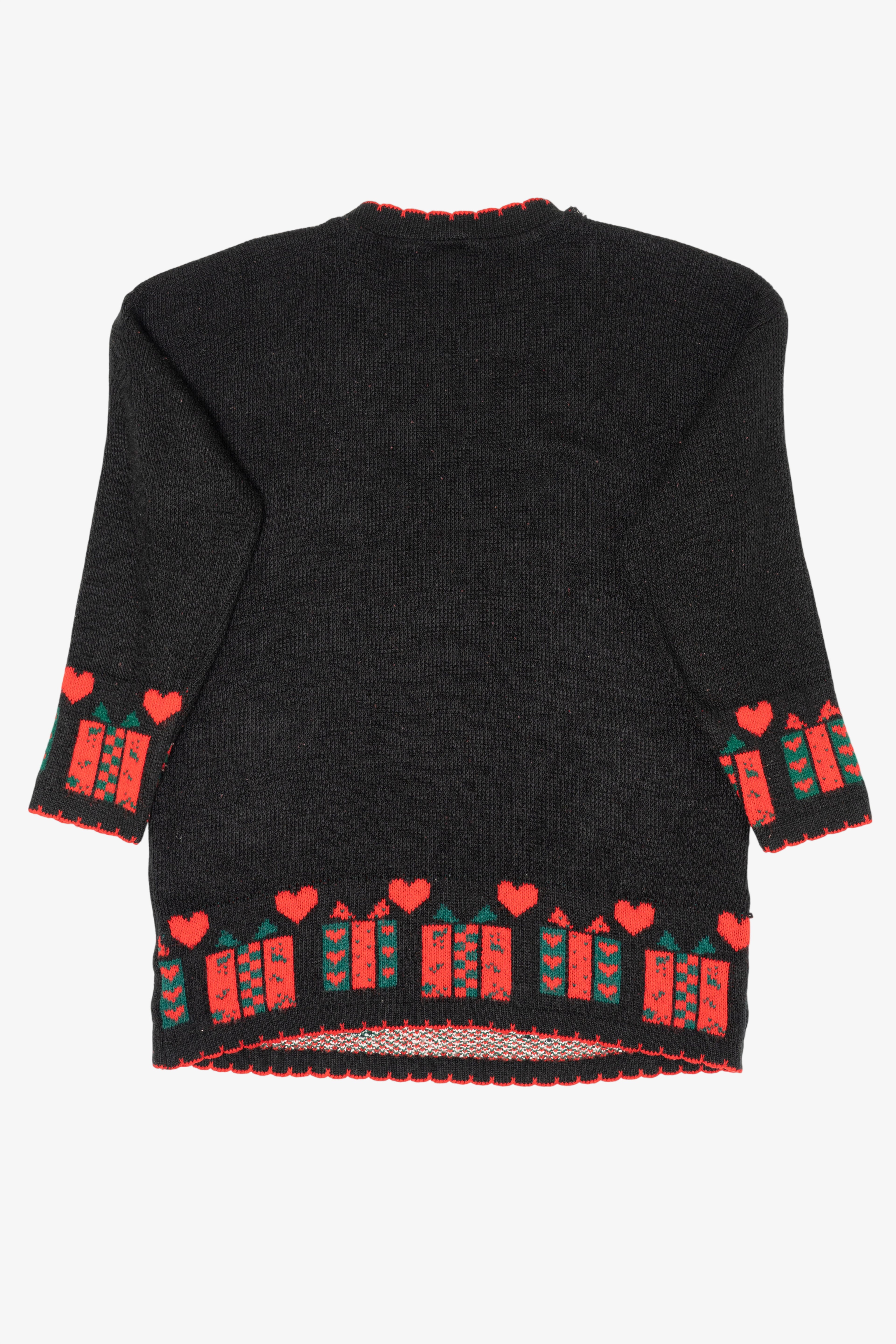 Vintage Black Nutcracker Cats Ugly Christmas Pullover (1980s)
