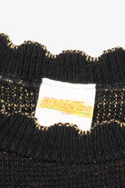Vintage Black Holiday Time Candles Ugly Christmas Pullover (1980s)