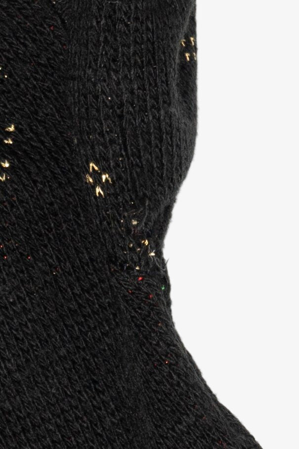 Vintage Black Holiday Time Candles Ugly Christmas Pullover (1980s)