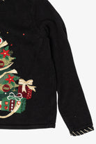 Vintage Black Shaver Lake Tree Ugly Christmas Pullover (1990s)