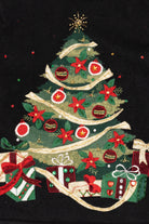Vintage Black Shaver Lake Tree Ugly Christmas Pullover (1990s)