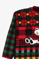 Vintage Red Holiday Time Bears Ugly Christmas Pullover (1980s)
