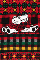 Vintage Red Holiday Time Bears Ugly Christmas Pullover (1980s)