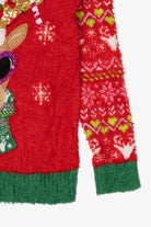 Red Holiday Time Reindeer With Sunglasses Ugly Christmas Pullover (2010s)