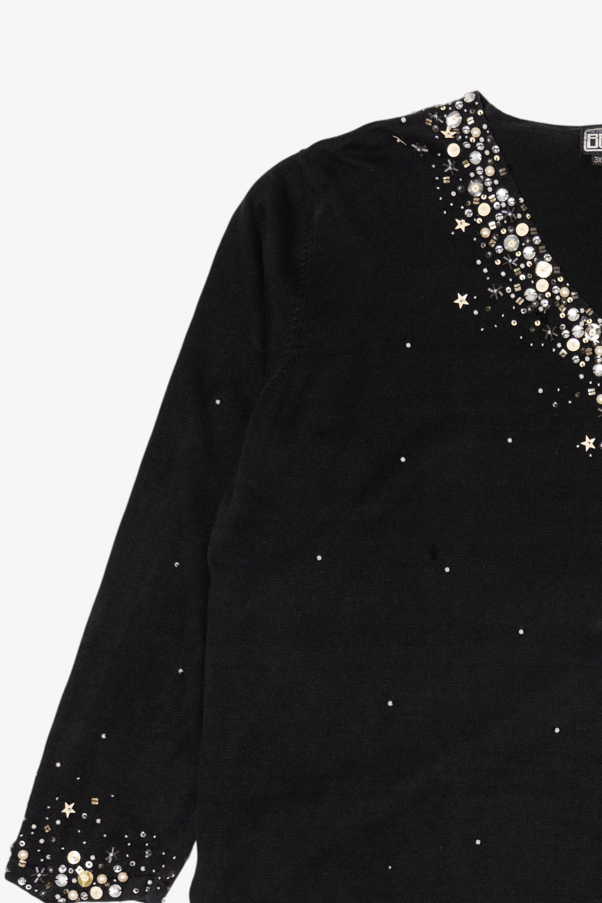 Vintage Black Berek Santa Ugly Christmas Pullover (2000s)
