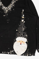 Vintage Black Berek Santa Ugly Christmas Pullover (2000s)
