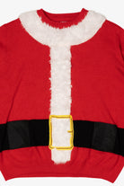 Red Holiday Time Santa Shirt Ugly Christmas Pullover (2010s)