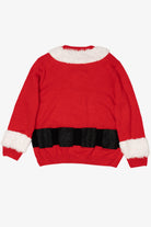 Red Holiday Time Santa Shirt Ugly Christmas Pullover (2010s)