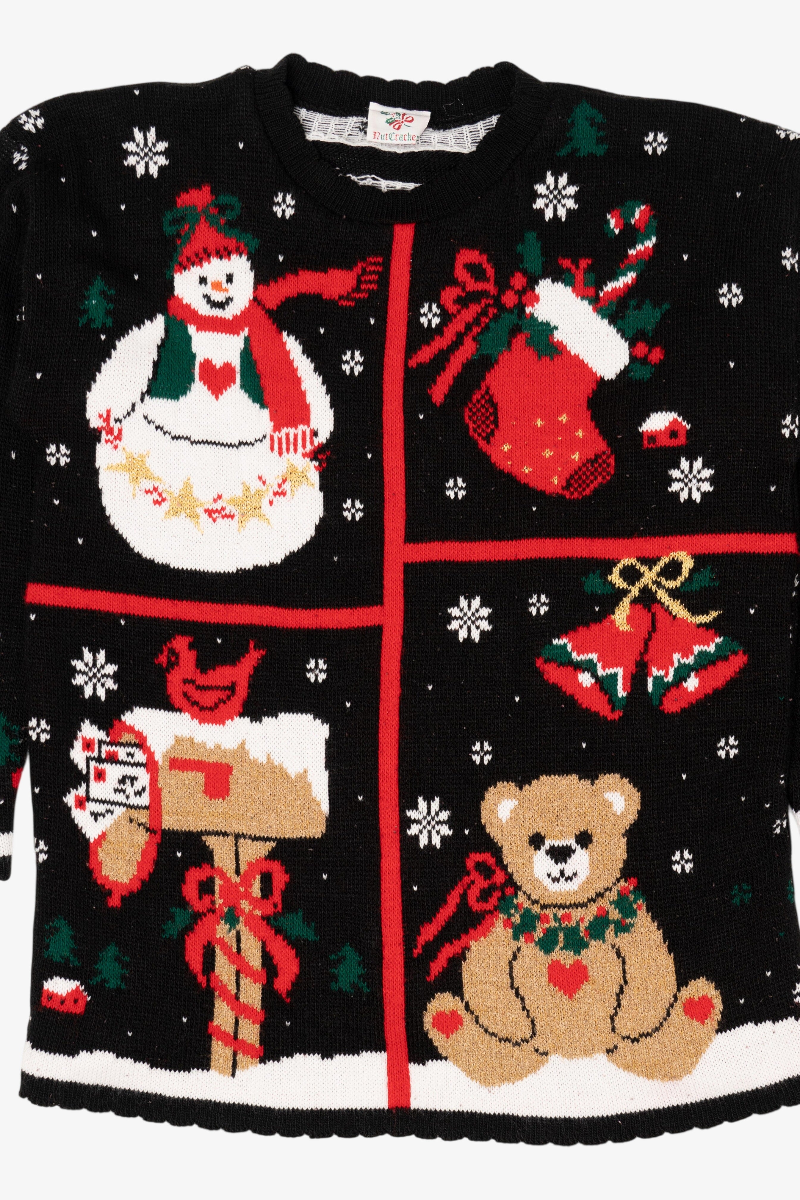 Vintage Black Nutcracker Ugly Christmas Pullover (1990s)