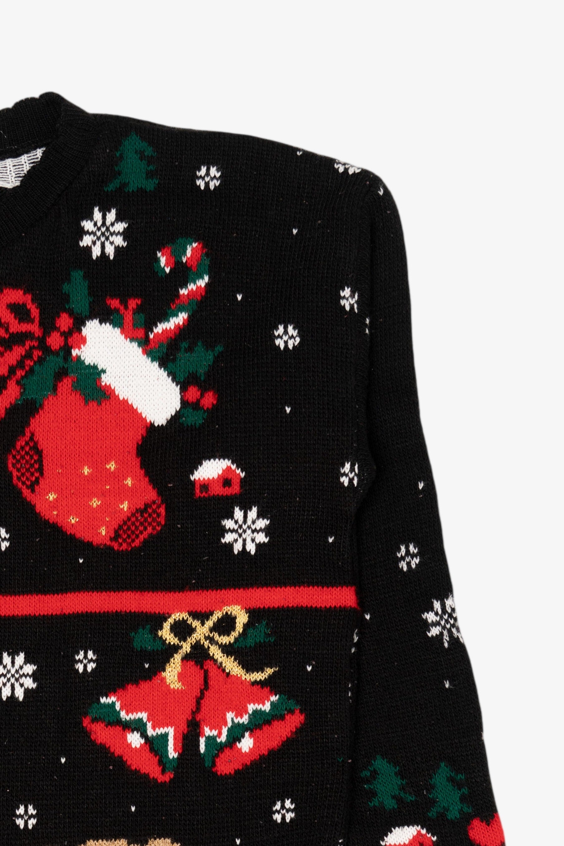 Vintage Black Nutcracker Ugly Christmas Pullover (1990s)