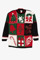 Vintage Black Nutcracker Ugly Christmas Pullover (1980s)